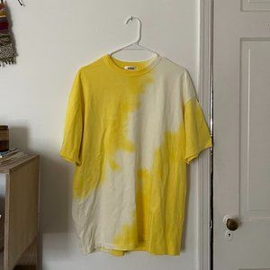 Snapchat x Madhappy Yellow Tie-Dye T-Shirt